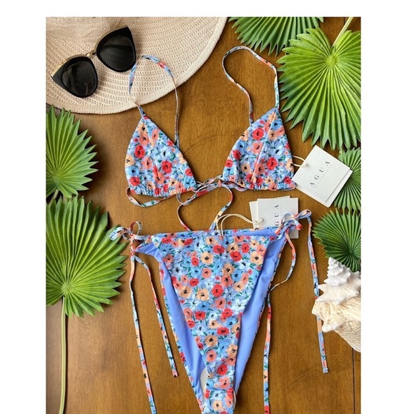 Agua by Agua Bendita SABINA LA FANIA ATARDECER BIKINI set - Picture 2 of 10